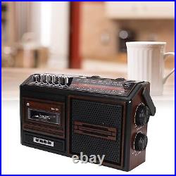 Retro Boombox Cassette Player Am/Fm Radio Stereo, Vintage Tape Player Recorder