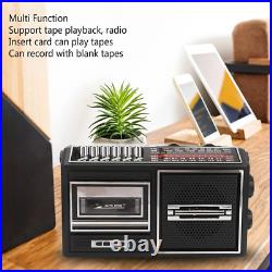 Retro Boombox Cassette Player Portable Vintage Tape Player Recorder AM FM Plug