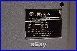Riviera PST-10000 VINTAGE UNIQUE RADIO CASSETTE RECORDER MADE IN JAPAN (1983)