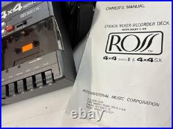 Ross R-4x4 Vintage 4-Track Mixer Recorder Deck Cassette Player TESTED Ross R-4x4 Vintage 4-Track Mixer Recorder Deck Cassette Player TESTED