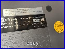 Ross R-4x4 Vintage 4-Track Mixer Recorder Deck Cassette Player TESTED Ross R-4x4 Vintage 4-Track Mixer Recorder Deck Cassette Player TESTED