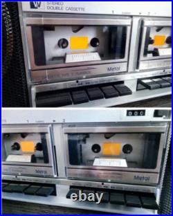 SANKEI TCR-S90llEE Rare Vintage Stereo Radio Double Cassette Deck Boombox Japan SANKEI TCR-S90llEE Rare Vintage Stereo Radio Double Cassette Deck Boombox Japan