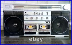 SANKEI TCR-S90llEE Rare Vintage Stereo Radio Double Cassette Deck Boombox Japan SANKEI TCR-S90llEE Rare Vintage Stereo Radio Double Cassette Deck Boombox Japan