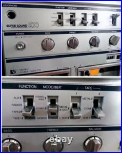 SANKEI TCR-S90llEE Rare Vintage Stereo Radio Double Cassette Deck Boombox Japan SANKEI TCR-S90llEE Rare Vintage Stereo Radio Double Cassette Deck Boombox Japan