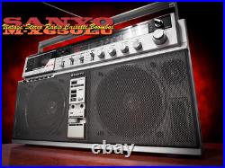 SANYO BOOMBOX? RaRe? Vintage Stereo Cassette Recorder
