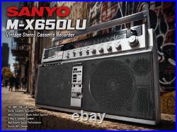 SANYO BOOMBOX? RaRe? Vintage Stereo Cassette Recorder