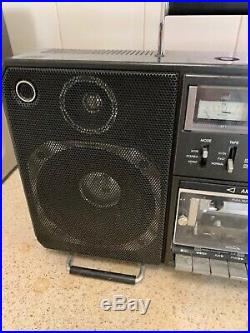 SANYO M 9998K Stereo Retro Boombox Vintage Radio Cassette Recorder