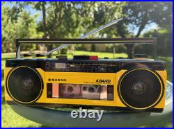 SANYO M-S350LE Rare Vintage Radio Cassette Recorder SANYO M-S350LE Rare Vintage Radio Cassette Recorder