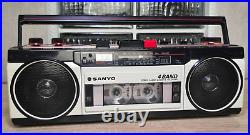 SANYO M-S350LE Rare Vintage Radio Cassette Recorder Boombox Ghettoblaster Alarm SANYO M-S350LE Rare Vintage Radio Cassette Recorder Boombox Ghettoblaster Alarm