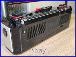 SANYO M-S350LE Rare Vintage Radio Cassette Recorder Boombox Ghettoblaster Alarm SANYO M-S350LE Rare Vintage Radio Cassette Recorder Boombox Ghettoblaster Alarm