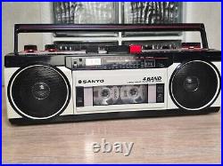 SANYO M-S350LE Rare Vintage Radio Cassette Recorder Boombox Ghettoblaster Alarm SANYO M-S350LE Rare Vintage Radio Cassette Recorder Boombox Ghettoblaster Alarm