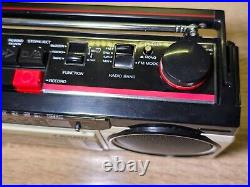 SANYO M-S350LE Rare Vintage Radio Cassette Recorder Boombox Ghettoblaster Alarm SANYO M-S350LE Rare Vintage Radio Cassette Recorder Boombox Ghettoblaster Alarm