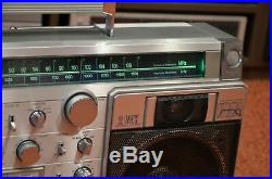 SANYO M-X920 F Vintage Stereo Cassette Recorder Boombox full working see VIDEO