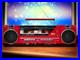 SANYO-RED-BOOMBOX-RaRe-Vintage-Stereo-Cassette-Recorder-01-ll