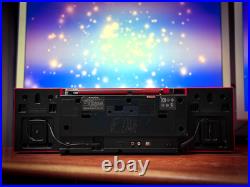 SANYO RED BOOMBOX? RaRe? Vintage Stereo Cassette Recorder