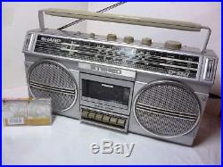 SHARP Boombox Radio Cassette Recorder Player Vintage Retro Fully Working GF-4343