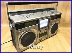 SHARP CT-6001 Cassette Recorder Boom Box Color television receiver vintage as-is