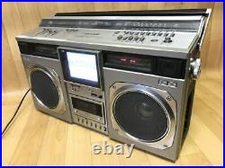 SHARP CT-6001 Cassette Recorder Boom Box Color television receiver vintage as-is