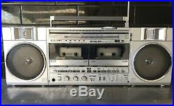 SHARP GF 5000 Stereo Retro Boombox Vintage Radio Cassette Recorder