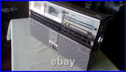SHARP GF-555 stereo boom box cassette player radio tape recorde vintage USED