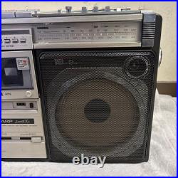 SHARP GF-555S Boombox Radio Cassette Recorder APSS Search Vtg Japan Model