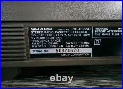 SHARP GF-6565 Rare Vintage Cassete Deck Boombox Japan