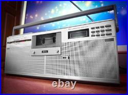 SHARP GF-8 SILVER? RaRe? Vintage Stereo Cassette Tape Recorder