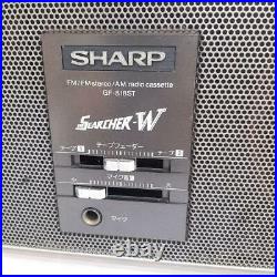 SHARP GF-818SB THE SEARCHER-W Cassette Recorder Boom Box vintage works