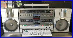 SHARP GF-990G MUSIC PROCESSOR Stereo Boombox Vintage Radio Cassette Recorder