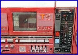 SHARP QT88MKII Double Deck Cassette Recorder Stereo System Radio Boom Box / 8