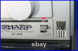 SHARP THE SEARCHER-W Stereo Tape Recorder GF-999 With Radio Vintage Japan Used