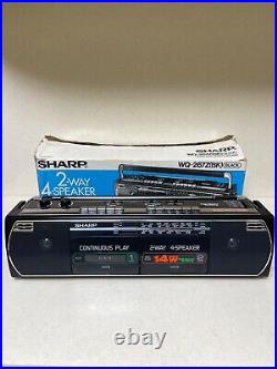 SHARP VINTAGE stereo radio Cassette recorder