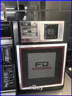 SHARP WF 940H Stereo Retro Boombox Vintage Radio Cassette Recorder NEAR MINT