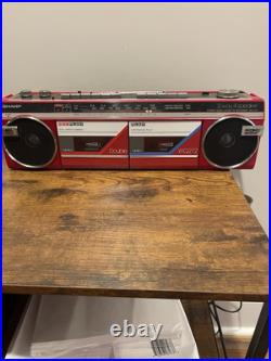 SHARP WQ-272H(R) RARE Vintage Radio Stereo Cassette Recorder WORKS Plug Included SHARP WQ-272H(R) RARE Vintage Radio Stereo Cassette Recorder WORKS Plug Included