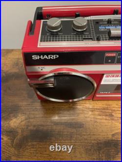 SHARP WQ-272H(R) RARE Vintage Radio Stereo Cassette Recorder WORKS Plug Included SHARP WQ-272H(R) RARE Vintage Radio Stereo Cassette Recorder WORKS Plug Included