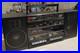 SILVER-SR-2040-Rare-Vintage-Cassete-Boombox-Japan-Retro-Warranty-01-zmc