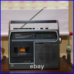 SONY CF-1600 Radio Cassette Recorder Working Vintage Japan Maintained with Case
