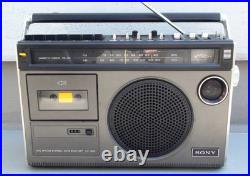 SONY CF-1980 Radio Cassette Recorder Boombox Vintage Japan Serviced FullyWorks