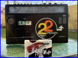 SONY CF-470Y Rare Vintage Boombox Ghettoblaster Cassette Recorder in Box Japan SONY CF-470Y Rare Vintage Boombox Ghettoblaster Cassette Recorder in Box Japan
