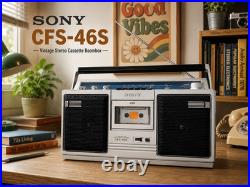 SONY CFS-46S? RaRe? Vintage Cassette Boombox