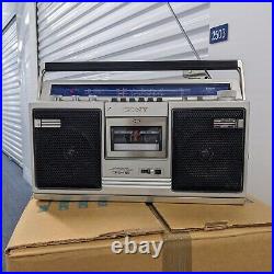 SONY CFS-46S Vintage Stereo Cassette-Corder Boombox TESTED Works