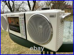 SONY CFS-9 Vintage Rare Stereo Cassette Recorder Boombox Japan Serviced Warranty