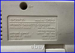SONY CFS-9 Vintage Rare Stereo Cassette Recorder Boombox Japan Serviced Warranty