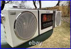 SONY CFS-9 Vintage Rare Stereo Cassette Recorder Boombox Japan Serviced Warranty