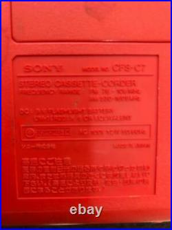 SONY CHORD MACHINE CFS-C7 Portable Stereo Cassette Recorder Radio Vintage Japan
