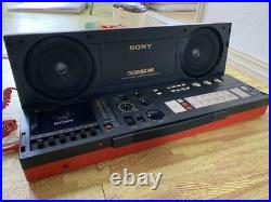 SONY CHORDMASHINE CFS-C7 Boombox Portable cassette recorder 1980s Vintage Japan