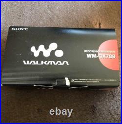SONY Cassette Walkman WM-GX788 Mint with box Vintage Very Rare Silver