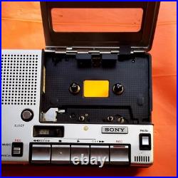 SONY TC-1100 Portable Cassette Recorder Music Speech Vintage Fully Functional