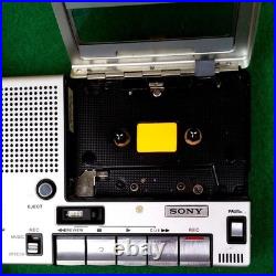 SONY TC-1100 Portable Cassette Recorder Serviced FullyFunction Vintage Retro