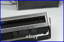 SONY TC-126 Cassette Player/Recorder with Speakers SS-16 & Case Vintage Japan